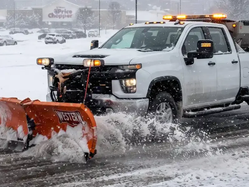 Parking Lot Snow Plowing
