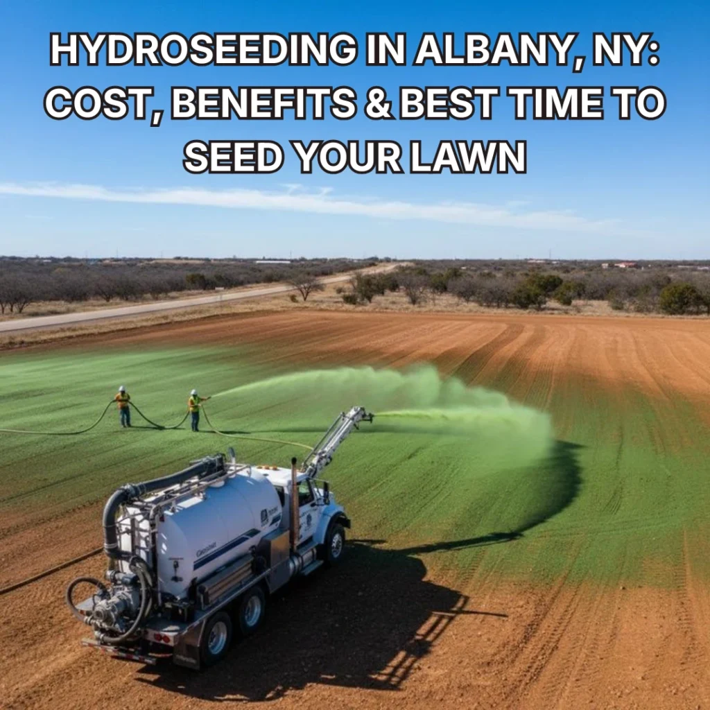 Hydroseeding in Albany, NY Cost, Benefits & Best Time to Seed Your Lawn (2)