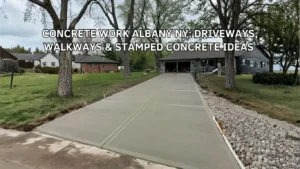 Concrete Work Albany NY Driveways Walkways Stamped Concrete idea