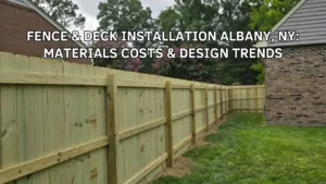 Fence & Deck Installation Albany, NY Materials, Costs & Design Trends