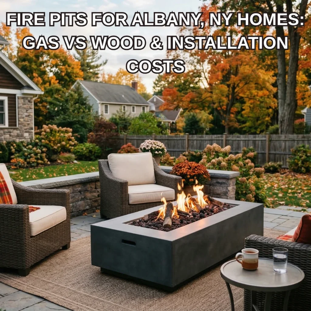 Fire Pits for Albany, NY Homes Gas vs Wood & Installation Costs