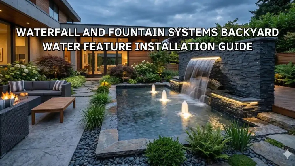 Waterfall and Fountain Systems Backyard Water Feature Installation Guide