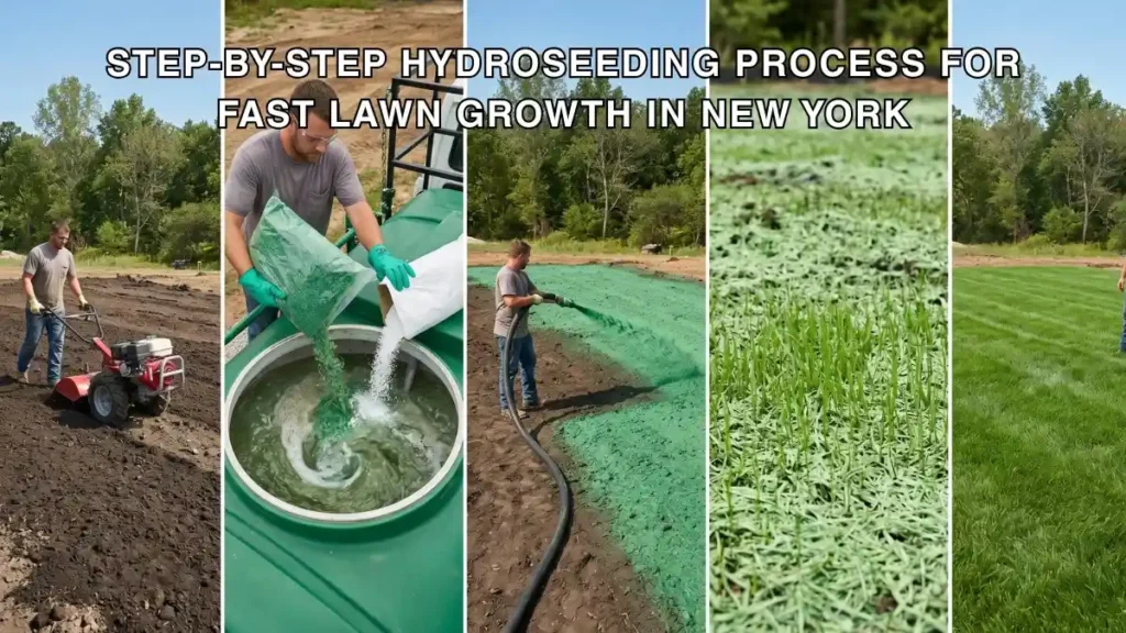 Step-by-Step Hydroseeding Process for Fast Lawn Growth in New York