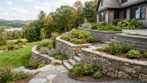 Best Retaining Wall Designs for Sloped Properties in New York