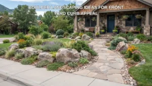 Boulder Landscaping Ideas for Front Yard Curb Appeal