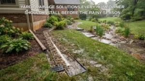 Yard Drainage Solutions Every Homeowner Should Install Before the Rainy Season