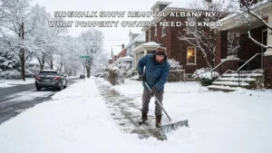 Sidewalk Snow Removal Albany NY: What Property Owners Need to Know