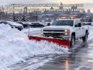Parking Lot Snow Removal Albany NY: 10 Problems Caused by Poor Snow Clearing