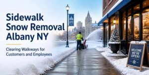 Sidewalk Snow Removal Albany NY: Clearing Walkways for Customers and Employees
